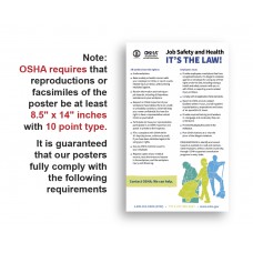 2018 Maryland State and Federal Labor Law Poster (Laminated)   